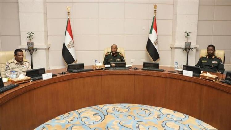 جانب من اجتماع مجلس السيادة الانتقالي في السودان