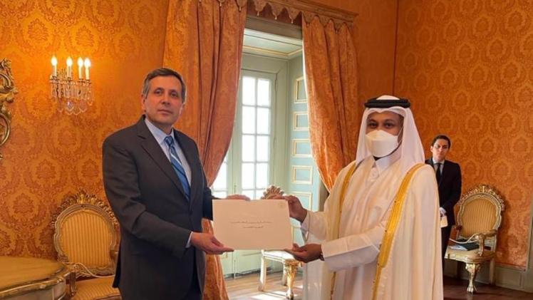 جانب من تسليم أوراق الاعتماد