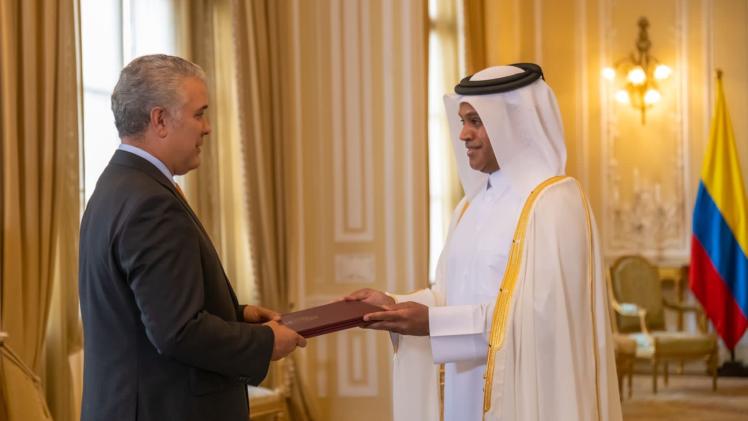 جانب من تسليم أوراق الاعتماد