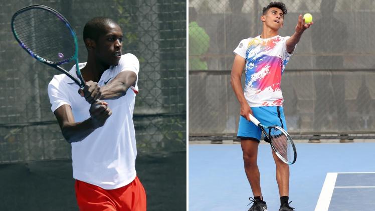 لاعبا منتخب قطر للتنس