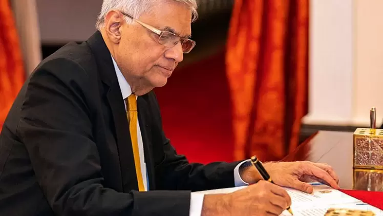 رانيل ويكريميسينغه رئيس وزراء سريلانكا