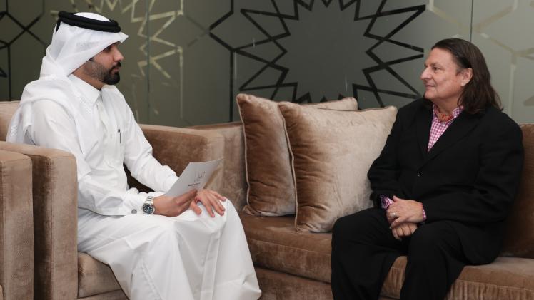 جانب من مقابلة ريتشارد راغان مع وكالة الأنباء القطرية