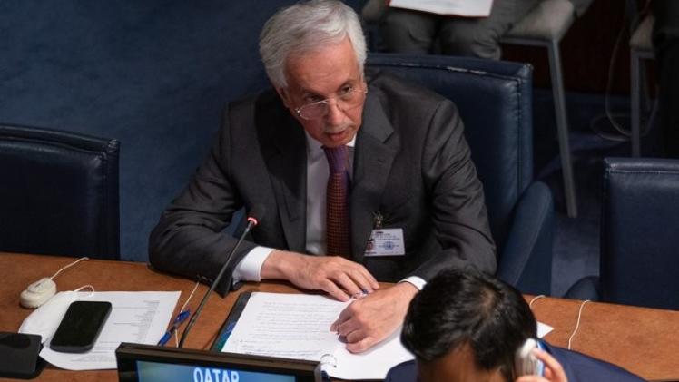 سعادة السيد سلطان بن سعد المريخي وزير الدولة للشؤون الخارجية