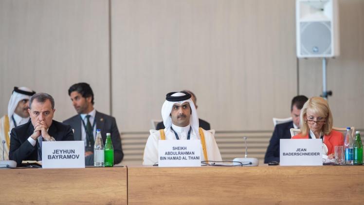 سعادة وزير الثقافة خلال مشاركته في المنتدى