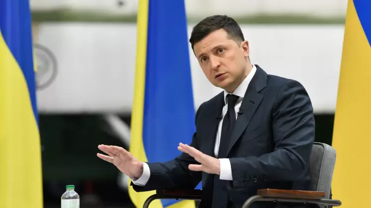 الرئيس الأوكراني فولوديمير زيلينسكي