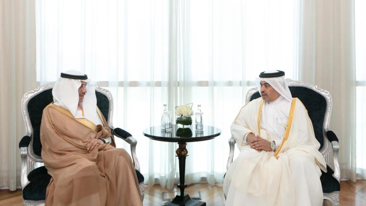 جانب من الاجتماع مع رئيس مجموعة البنك الإسلامي للتنمية