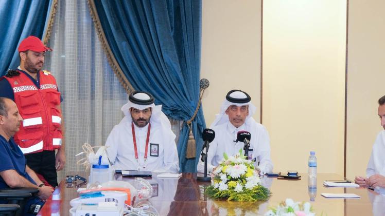 جانب من المؤتمر الصحفي