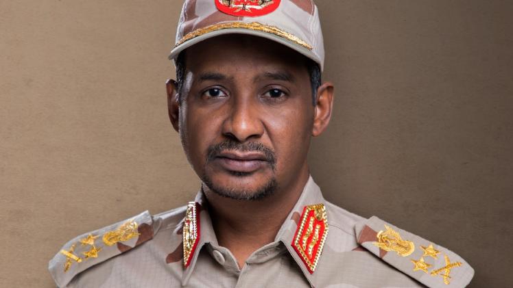 الفريق أول محمد حمدان دقلو نائب رئيس مجلس السيادة الانتقالي في السودان