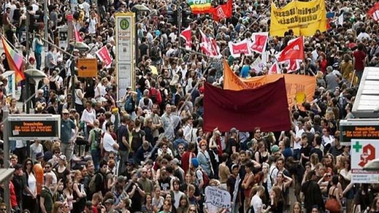 مظاهرات كبيرة في ألمانيا