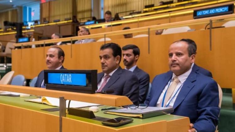 الوفد القطري المشارك بالمؤتمر