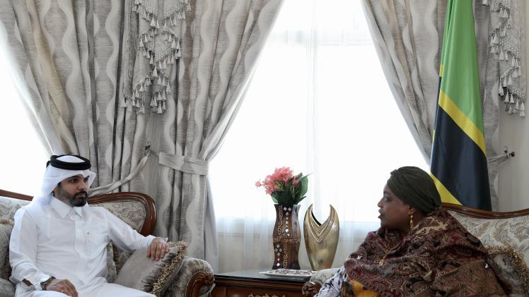 جانب من الحوار مع وكالة الأنباء القطرية