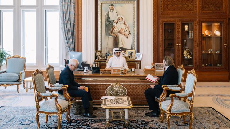 جانب من حوار سمو الأمير مع المجلة الفرنسية