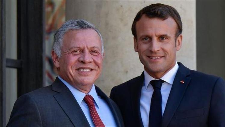 ماكرون وعبد الله الثاني