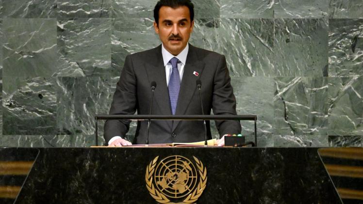 سمو الأمير يلقي كلمته أمام الجمعية العامة للأمم المتحدة