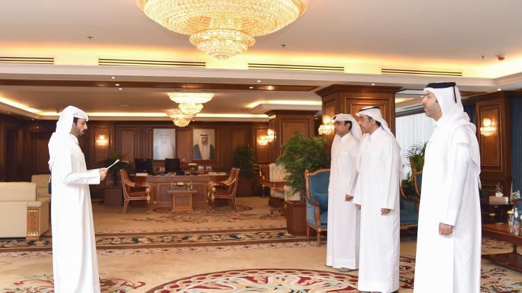 جانب من تأدية القسم أمام وزير العمل