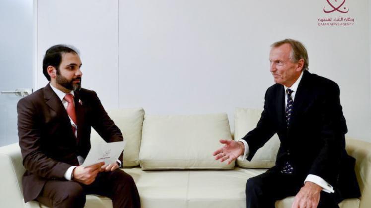 مالكولم جونسون في حديثه لوكالة الأنباء القطرية