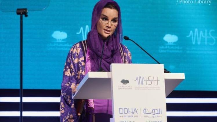 صاحبة السمو الشيخة موزا بنت ناصر رئيس مجلس إدارة مؤسّسة قطر للتربية والعلوم وتنمية المُجتمع