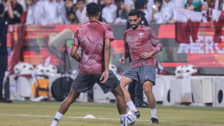 جانب من تدريبات سابقة للعنابي