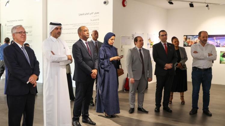 خلال افتتاح المعرض