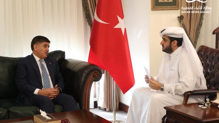 السفير التركي خلال لقاءه بوكالة الأنباء القطرية قنا