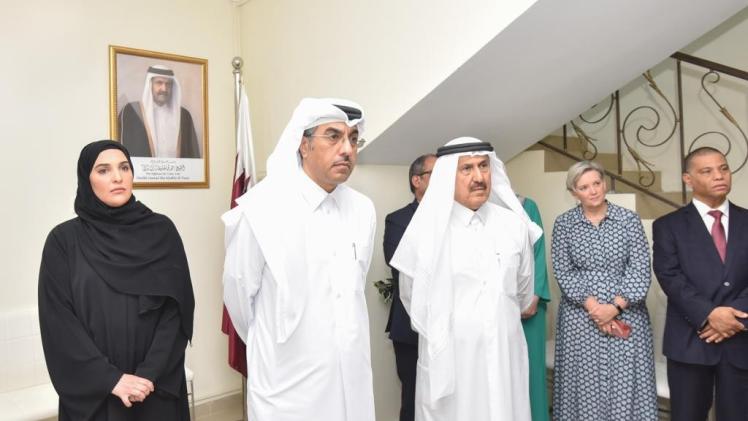 سعادة وزير العمل خلال افتتاح دار الرعاية