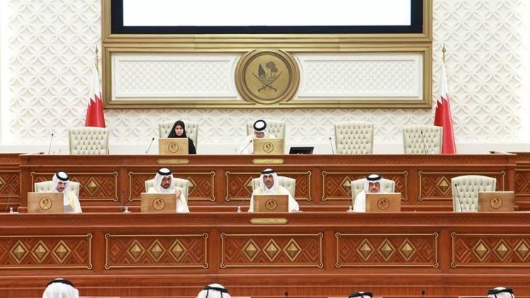 جانب من الجلسة الأسبوعية لمجلس الشورى