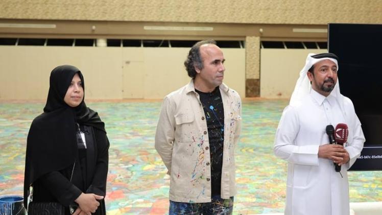 جانب من تدشين العمل الفني