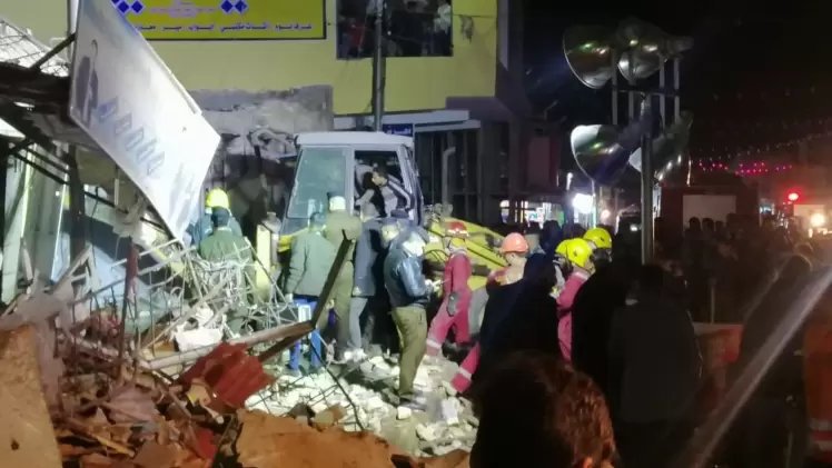 آثار الانفجار