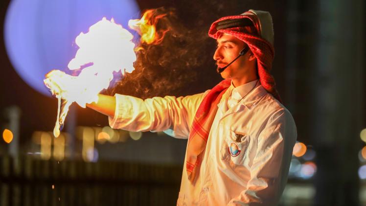 جانب من الفعاليات بدرب الساعي