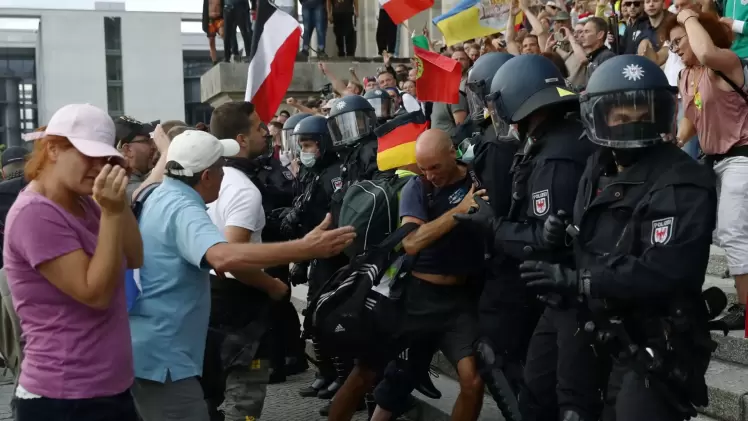 جانب من المظاهرات