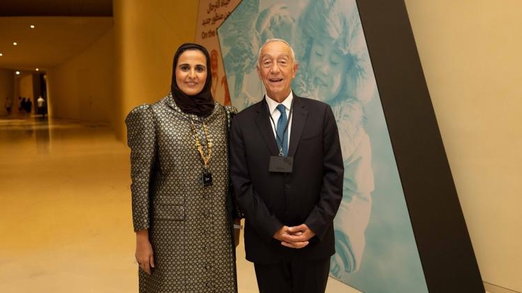 جانب من زيارة الرئيس البرتغالي