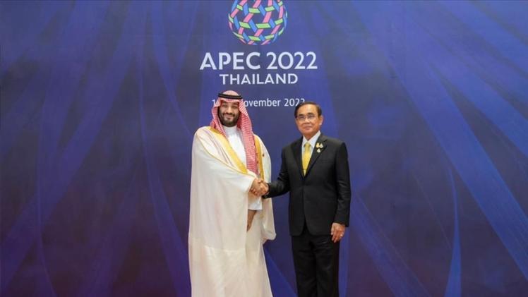 ولي العهد السعودي محمد بن سلمان خلال زيارته لتايلاند