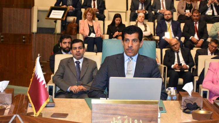 سعادة السيد سالم مبارك آل شافي المندوب الدائم لدولة قطر لدى جامعة الدول العربية
