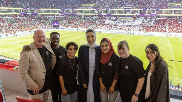 صاحبة السمو خلال إطلاق الحملة