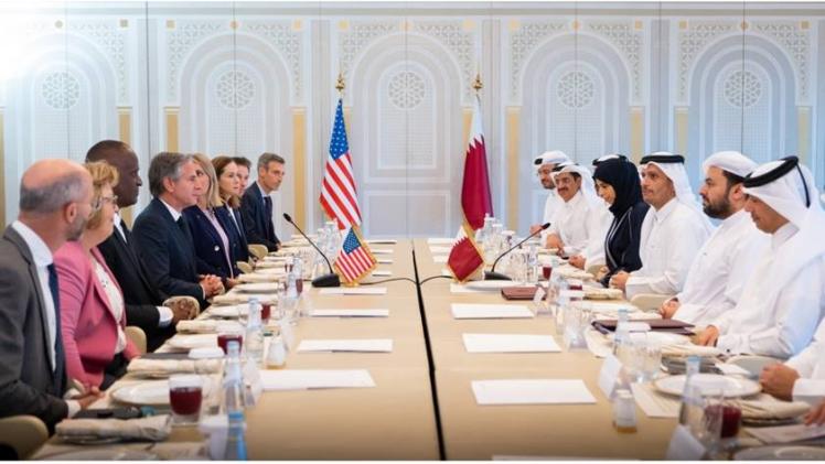 جانب من الحوار الاستراتيجي القطري الأمريكي