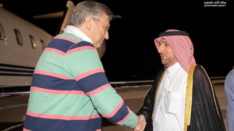 جانب من استقبال رئيس وزراء كرواتيا