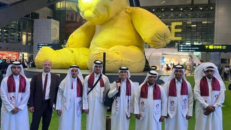 الطلاب المشاركون قبل سفرهم إلى كولومبيا