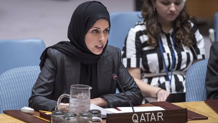 سعادة الشيخة علياء أحمد بن سيف آل ثاني المندوب الدائم لدولة قطر لدى الأمم المتحدة