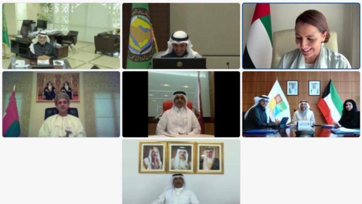 جانب من الاجتماع الافتراضي