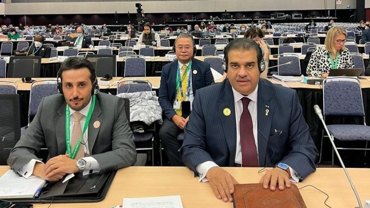 جانب من المشاركة القطرية بالمؤتمر