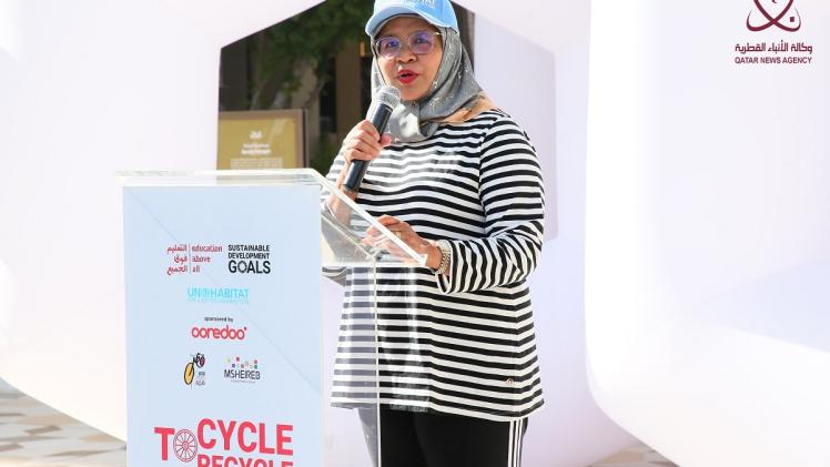 ميمونة شريف المدير التنفيذي لبرنامج الأمم المتحدة للمستوطنات البشرية