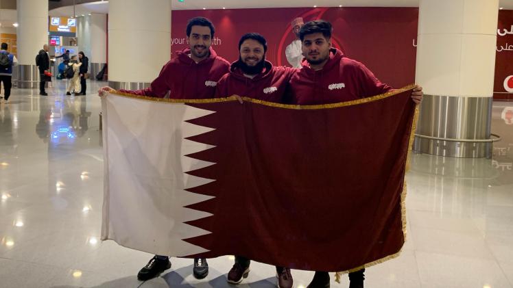 الفريق الطلابي القطري المشارك بالمسابقة