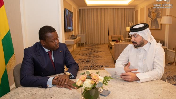 فخامة الرئيس فور جناسينجبي في حواره إلى وكالة الأنباء القطرية