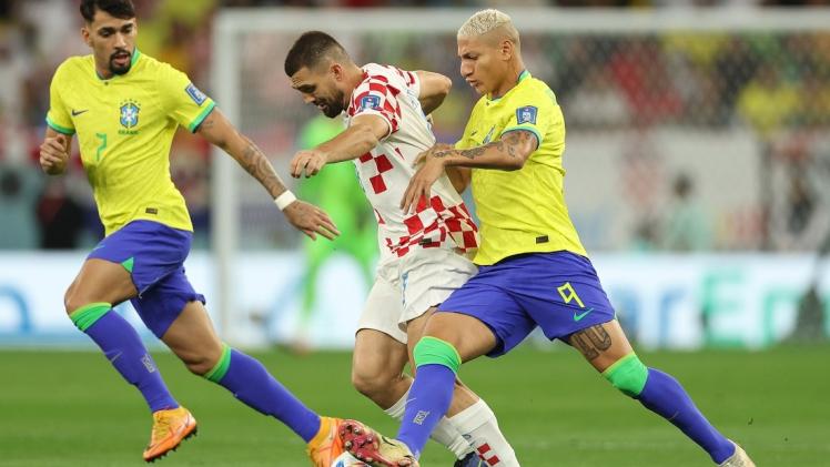 جانب من مباراة البرازيل وكرواتيا