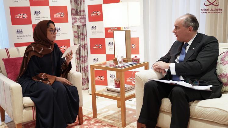 وزير الدولة البريطاني للاستثمار خلال حواره مع "قنا"