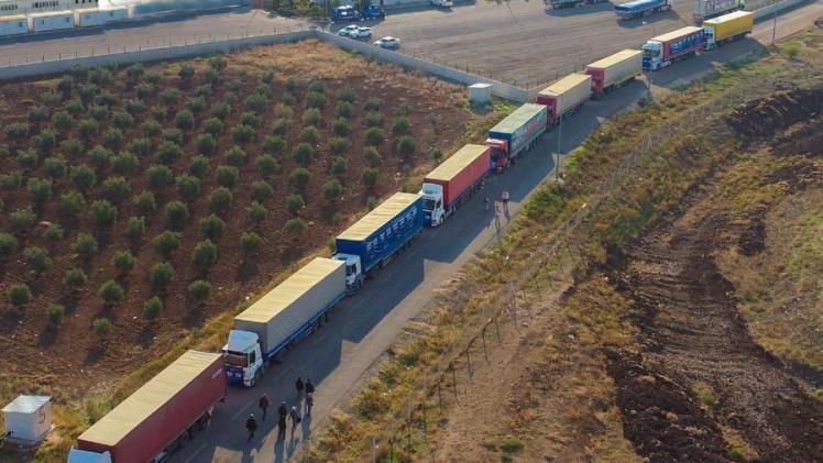 جانب من المساعدات