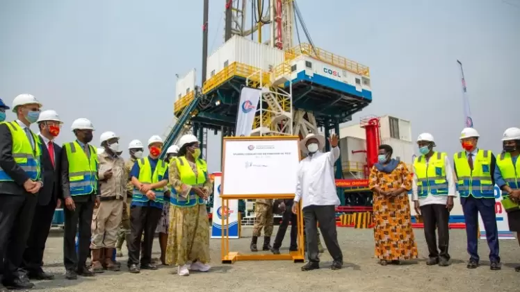 خلال تدشين أنشطة الحفر في حقل كينغ فيشر