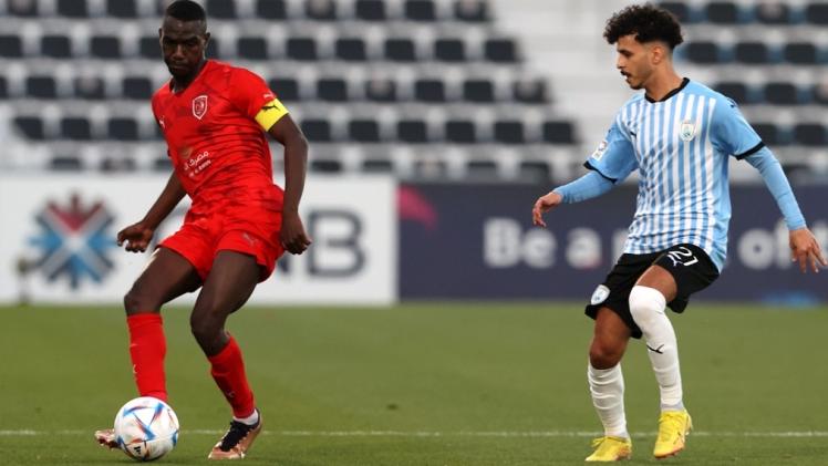 جانب من مباراة الدحيل والوكرة