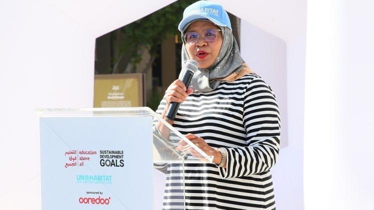 المدير التنفيذي لبرنامج الأمم المتحدة للمستوطنات البشرية ميمونة محمد شريف