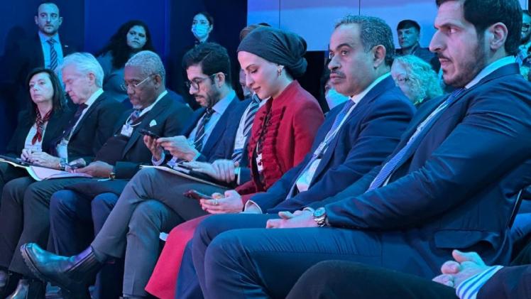 سعادة السيد علي بن أحمد الكواري وزير المالية خلال المشاركة في أعمال هذا المنتدى